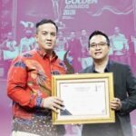 Bupati Lamandau, Kalimantan Tengah Rizky Aditya Putra meraih penghargaan TOP Pembina BUMD 2026 dalam ajang TOP BUMD Awards 2026