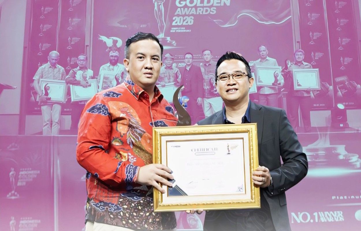 Bupati Lamandau, Kalimantan Tengah Rizky Aditya Putra meraih penghargaan TOP Pembina BUMD 2026 dalam ajang TOP BUMD Awards 2026