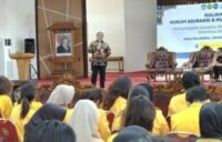 Mahasiswa Fakultas Hukum Universitas Palangka Raya (UPR), Kalimantan Tengah, dapat kuliah umum terkait hukum asuransi dan hukum pengangkutan